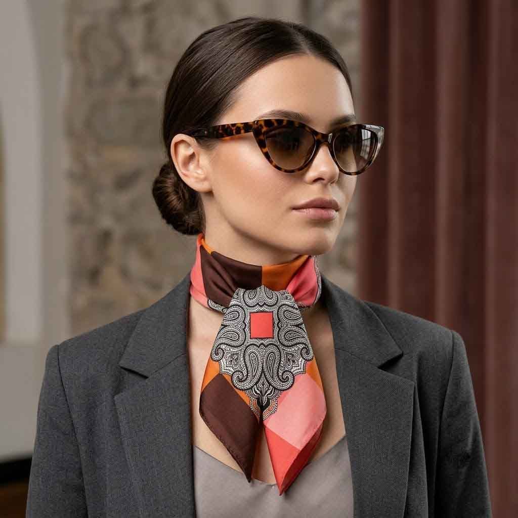 Four Seasons Paisley Moftif Foulard